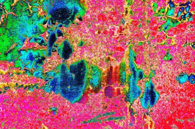 Dökülen boya paslı metal dokusu