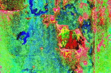 Dökülen boya paslı metal dokusu