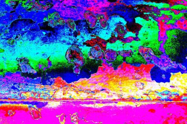 Çizik ve çatlaklarla metal doku