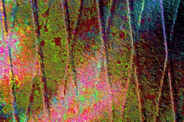 Çizik ve çatlaklarla metal doku