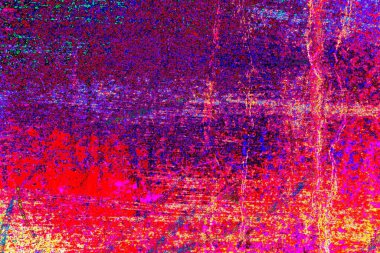 Çizik ve çatlaklarla soyut renkli duvar kâğıdı 