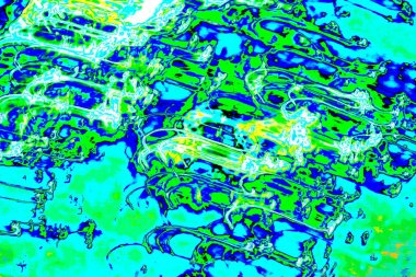 Hareket halindeki kaotik ışıklar odak noktasını bulanıklaştırır - soyut fotoğraf arkaplanı. 