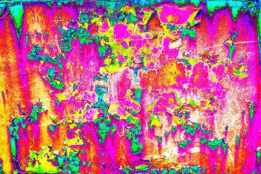 Dökülen boya paslı metal dokusu