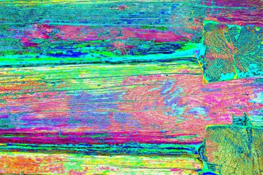 Soyut neon renkler çizik ve çatlaklarla dokulu duvar. 