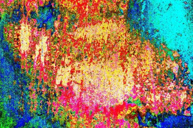 Dökülen boya paslı metal dokusu