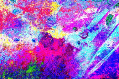 Çizik ve çatlaklarla metal doku