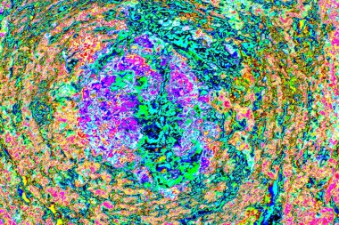 Soyut neon renkler çizik ve çatlaklarla dokulu duvar. 