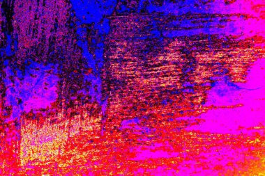 Çizik ve çatlaklarla soyut renkli duvar kâğıdı 