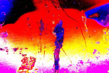 Çizik ve çatlaklarla metal doku