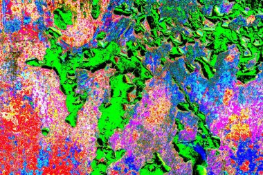 Dökülen boya paslı metal dokusu