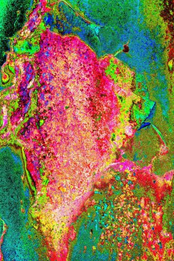 Dökülen boya paslı metal dokusu