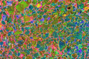 Soyut neon renkler çizik ve çatlaklarla dokulu duvar. 