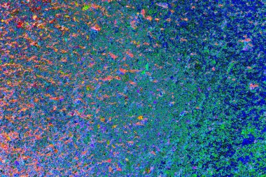 Çizik ve çatlaklarla soyut renkli duvar kâğıdı 