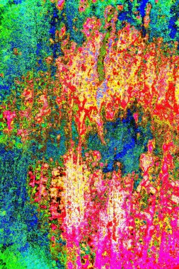 Dökülen boya paslı metal dokusu