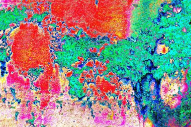 Dökülen boya paslı metal dokusu