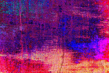 Çizik ve çatlaklarla soyut renkli duvar kâğıdı 