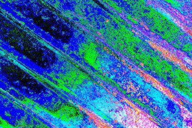 Çizik ve çatlaklarla metal doku