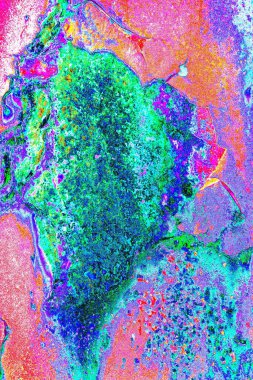 Dökülen boya paslı metal dokusu