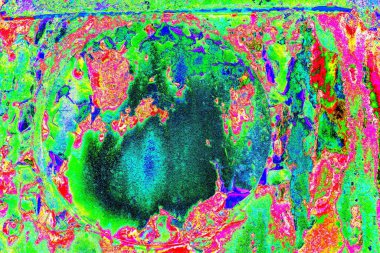 Dökülen boya paslı metal dokusu