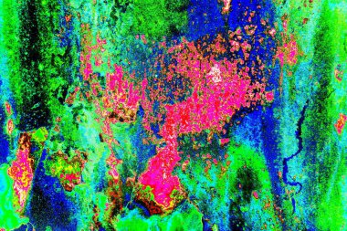 Dökülen boya paslı metal dokusu