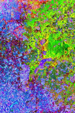 Dökülen boya paslı metal dokusu