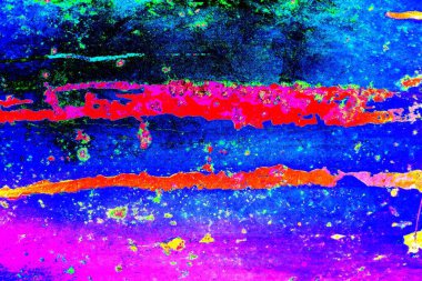 Çizik ve çatlaklarla metal doku