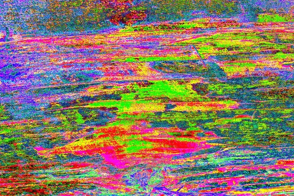 Абстрактные Неоновые Цвета Текстурированной Стены Царапинами Трещинами — стоковое фото
