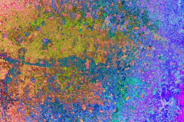 Çizik ve çatlaklarla metal doku