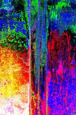 Çizik ve çatlaklarla metal doku