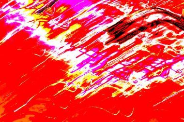 Hareket halindeki kaotik ışıklar odak noktasını bulanıklaştırır - soyut fotoğraf arkaplanı. 