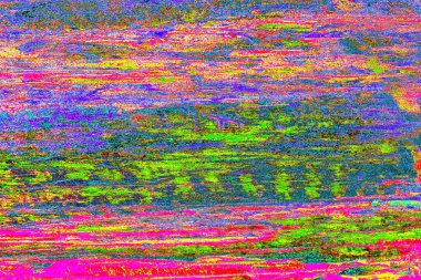 Soyut neon renkler çizik ve çatlaklarla dokulu duvar. 