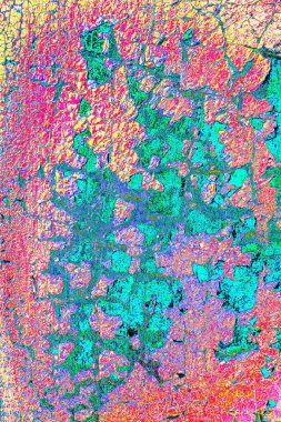 Duvar dokusu arkaplanı eski boyayla soyulmuş.