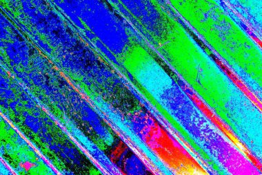 Çizik ve çatlaklarla metal doku