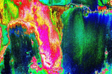 Dökülen boya paslı metal dokusu