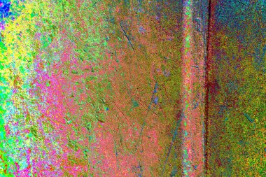 Çizik ve çatlaklarla metal doku