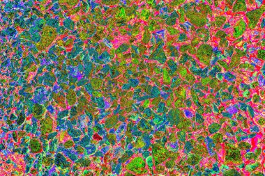 Soyut neon renkler çizik ve çatlaklarla dokulu duvar. 