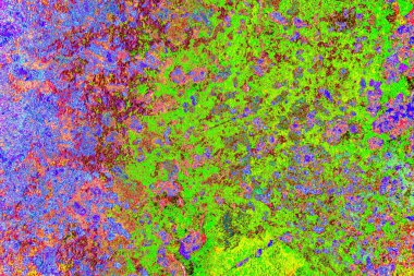 Dökülen boya paslı metal dokusu