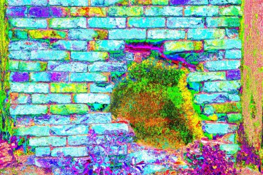 Bir tuğla duvarın arkaplan dokusu