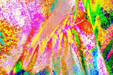 Çizik ve çatlaklarla soyut renkli duvar kâğıdı 