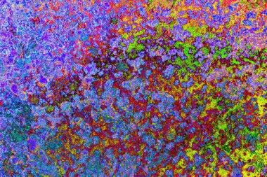 Dökülen boya paslı metal dokusu