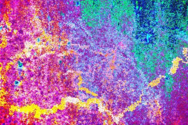 Dökülen boya paslı metal dokusu