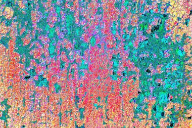 Duvar dokusu arkaplanı eski boyayla soyulmuş.