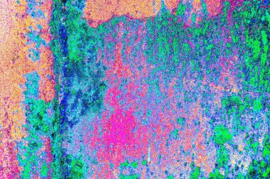 Dökülen boya paslı metal dokusu