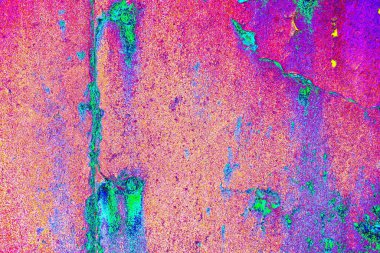 Dökülen boya paslı metal dokusu