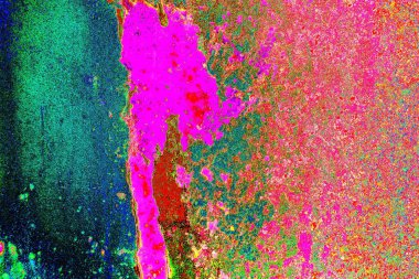 Dökülen boya paslı metal dokusu