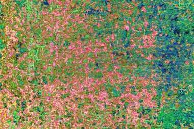 Çizik ve çatlaklarla metal doku