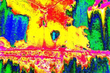 Dökülen boya paslı metal dokusu