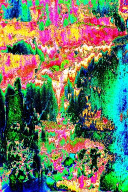 Dökülen boya paslı metal dokusu