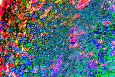 Çizik ve çatlaklarla soyut renkli duvar kâğıdı 