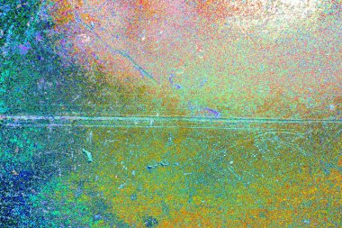 Çizik ve çatlaklarla soyut renkli duvar kâğıdı 